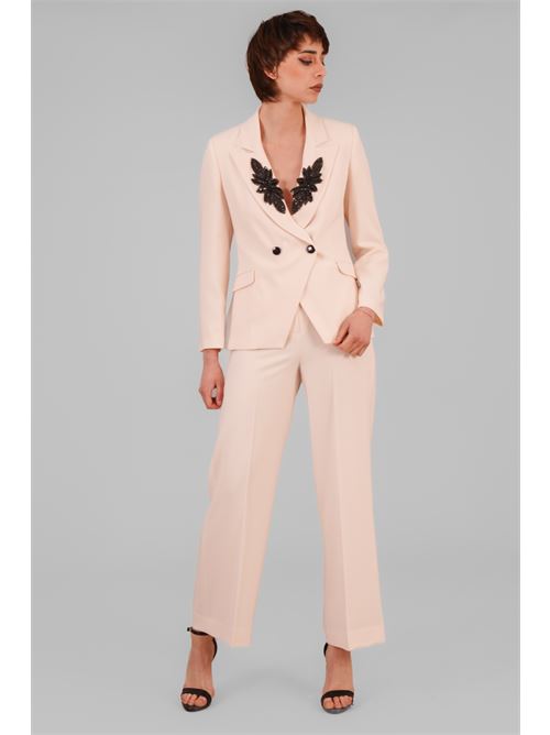 Giacca in crepe Manuela Riva | GC 04/0813VANIGLIA